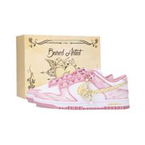 Nike Dunk Afroditės bučinio Neslystantys Atsparūs trinčiai Žemi Krepšinio bateliai Unisex Rožinė Auksinė DD1873-112(Team724-)    Atsitiktinis įpakavimas 38 beige