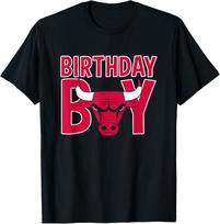 NBA Birthday Boy Chicago Bulls Retro Bold Logo T-Shirt 5XL įvairiaspalvis
