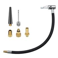 Car Quick Air Pump Extension Tube Connection Hose Tire Quick Air Pump Chuck Air Tube Set Pump Accessories 6pcs gray