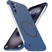 Magnetinis plonas dėklas Huawei P30 P30Pro P40 Pro Plus Besienis telefono dėklas Matinis Anti-Scratch Kietas dangtelis Besienis Smūgiams atsparus Šarvas Huawei P30 Pro mėlyna
