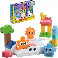 Blocks - hth43 -MEGA BLOKS - RISE & SNOOZE NIGHT LIGHT - 30 pcs