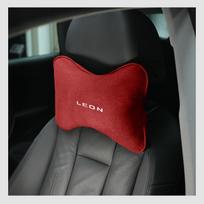 Suede galvos atramos automobilio kvėpuojanti atminties putų kaklo pagalvė Seat Leon Ibiza Ateca Arona Toledo Altea Alhambra interjero aksesuarams brown