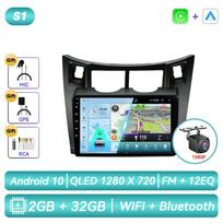 For Toyota Yaris Vitz XP90 2005 - 2012 Android Car Radio Multimedia Video Player Navigation GPS Carplay Touch Screen Auto Stereo Intelligent Systems 4CORE 2G 32G CAM