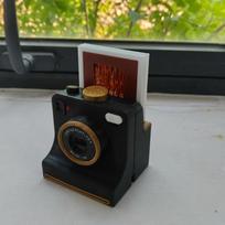 Vintage Look DIY Latte Art Camera Tool Replaceable Cards Coffee Stencil Template  Table Display
