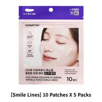[Dermafirm] Hyaluronic Exosome Plumping Wrinkle Patch 3 Types Smile Lines 10 Patches X 5 Packs white