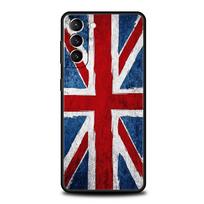 Anglijos JK Vėliavos Telefono dėklas Samsung Galaxy S26 Ultra S25 Plus S24 FE S23 S22 5G S21 S20 Dangtelis Juodas Minkštas Samsung S26