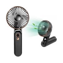 USB Hand Fan, 3600mAh Rechargeable Portable Handheld Fan, Quiet Fan with 5 Adjustable Speeds, Portable Fan for Office