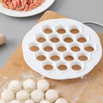 19 Holes Simple Chinese Dumplings Mould Kitchen Dough Press Ravioli Making Mold Dumplings Maker Tool white