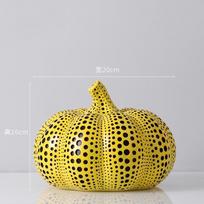 Moliūgas Kusama Yayoi Ornamentai Moderni Skulptūra Taškuota Pelėda Paukštis Menas Namų Interjero Dekoras Biuro Menas Vestuvės Kalėdos