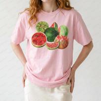 Frida Kahlo Viva La Vida Watermelons T-shirt Art History Shirt s Harajuku Gothic Aesthetic Shir S gray