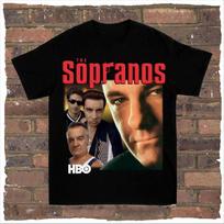 The Sopranos Retro TV Series Graphic T-Shirt Men Women Vintage Crime Drama Cotton Short Sleeve S brown
