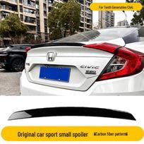 No-Drill Rear Spoiler for 16-20th Gen Civic: High-Spec Factory Style Upgrade gray