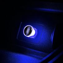 Mini USB LED Car Light Auto Interior Atmosphere Light Decorative Lamp For Ford Ranger Focus Kuga Mustang S-MAX Transit Ghia AY3 blue