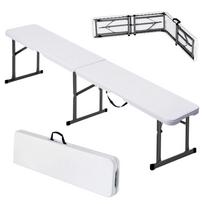 VEVOR Plastic Folding Bench, 6 ft Portable Bench for Indoor/Outdoor Picnic Party Patio Camping Dining 182 x 28 x 43 cm balta