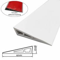 Flexible Carpet To Tile Rise Threshold Ramps 60cm Self Adhesive Wheelchairs Ramps PVC Cuttable Floor Transition Strip Household gray