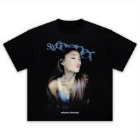 Ariana Grande Sweetener Blurry Graphic Tshirt Unisex Unisex Pop Music Singer Fan Casual Cotton Short Sleeve Streetwear Tee XL gray