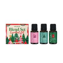 Christmas Fragrance Oils Set for Aromatherapy Diffuser & Skin Care Soap Candle Making Christmas Gift Scent Relaxing Hydrat 1 SET blue