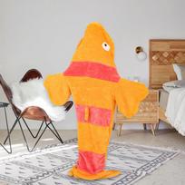 , Warm And Cute Hoodie Blanket for Halloween Role-playing in Club XXL orange