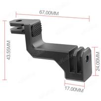 CNC Action camera Vertical Bracket Adjusting Arm Mount Adapter for Gopro 13 12 11 10 9 Vertical Shooting First-view Accessories juoda
