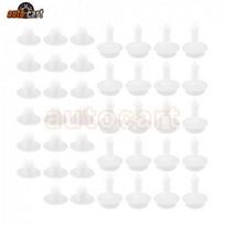 20Pcs Door Shell Trim Panel Clip Retainer Nylon Fit For Chrysler Dodge 6505292AA white
