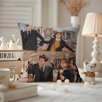 StrongWoman Do Bong-soon KDrama Cushion Cover Pattern Printed Pillowcase For Living Room Sofa Cushion Cover & Bedroom Decor 12x12Inch gray