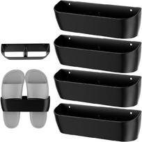 Adjustable Shoe Storage Rack Wall Mounted Unit For Tight Spaces Includes Mounting Hardware And Nonslip Surfaces 1 gray