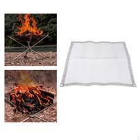 Fireproof Mat Your Deck Patio Accessories for Outdoor 40x40CM black