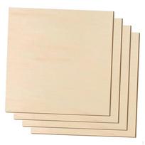 Board for Crafts, Multifunctional Plywood Board, Untreated Piece of Wood Cutting And Engraving, 1.5mm_4pc white