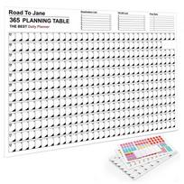 2026 English Desk Calendar with Korean Version, Wall Hanging and Desktop Creative Planner. 2027 gray