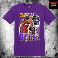 SHAQ | Shaquille O' Neal NBA Legends Tribute Premium Unisex Sports T-Shirt 4XL brown