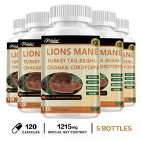 Pslalae - Lion's Mane Mushroom Complex Capsules - Immune Health - Energy 120*5