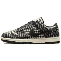 Nike x Harris Tweed Dunk Atsparūs trinčiai Žemi Teniso Batai Moteriški Juodi Balti Azijietiška Versija HQ5036-901 42 black