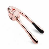Aukso ir rožinio aukso česnakų skustukas ir smulkintuvas rinkinys Rose Gold Garlic Press white