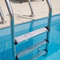 Pool Ladder Accessory Replacement Support Easy to Install Hardware for Maintenance gray