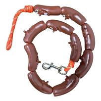 Sausage-Link Pet Leash for Dog Owners, Rope and Hook Walking Rope for Daily Walks and Short Outdoor Walk Hours Daily
