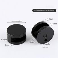 Copper Glass Door Clamp Wall Mount Bracket Frameless Brackets Multifunctional Furniture Accessories Cabinet Door Clip
