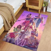 Grand Theft Auto Area Rug Design for Entryway Game Room Bedrooms Hallway Antislip Carpet Anime Office Decor Gift for Festivals 80cmx120cm