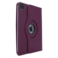 For iPad A16 360 Rotation PU Leather Stand Tablet Case Funad For iPad 11th Generation A3355 A3356 Smart Cover Coque for ipad 11th 2025 violetinė