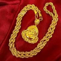 Vintage 24k Yellow Gold Plated Copper Men's Buddha Pendant Necklace with Trendy Classic Link Chain Perfect Gift for Men Women 24inches(60.96cm)&B auksas