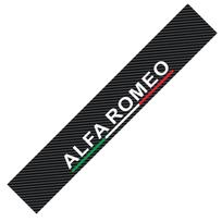 Anglies pluošto spalvos automobilio priekinio stiklo lipdukas Alfa Romeo logotipui Stelvio Brera Giulia 166 156 159 147 155 Mito GT Giulietta black