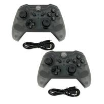 Belaidis Pro valdiklis žaidimų pultelis nuotolinis skirtas Nintendo Switch konsolei, palaiko vibraciją 2 Packs black