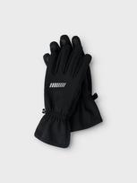 NAME IT pirštinės Softshell ALFA (Pavasaris/Ruduo)/ (Juodos) - 7 (10 - 12 metų)