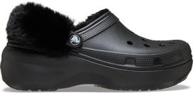 Crocs™ Classic Platform Fuzz Lined Clog Black - 41
