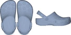 Crocs™ CLASSIC FLORAL CUT OUT CLOG KID’S Blue Haze - 28