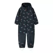 NAME IT Softshell kombinezonas unisex "Šuniukai" (Tamsiai mėlynas) - 92