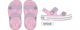 Crocs™ Crocband Cruiser Sandal Ballerina/Lavender - 23