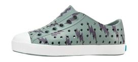 NATIVE Jefferson Print Child Folk Green/Shell White/Onyx Lightning - 24