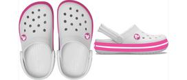 Crocs™ Crocband Clog Kid’s 207005 White/Pink Crush - 26