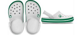 Crocs™ Crocband Clog Kid’s 207005 White/Green Ivy - 27