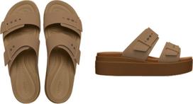 Crocs™ Brooklyn Sandal Low Wedge Women’s Umber - 38,5